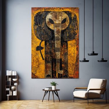 African Elephant Painting